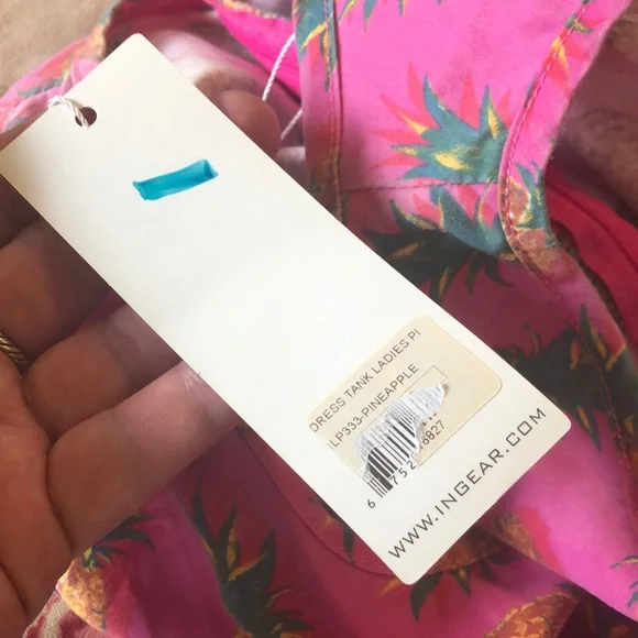 INGEAR RESORT sz XXLarge Pineapple Graphic Tankdress Beach Resort Summer $59 NEW - Picture 15 of 16